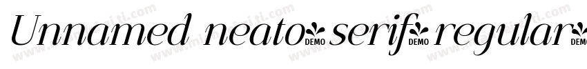 Unnamed neato-serif-regular字体转换